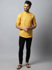 Even Apparels Yellow Color Pure Cotton Men's Kurta With Side Placket (MMS1130) - Distacart