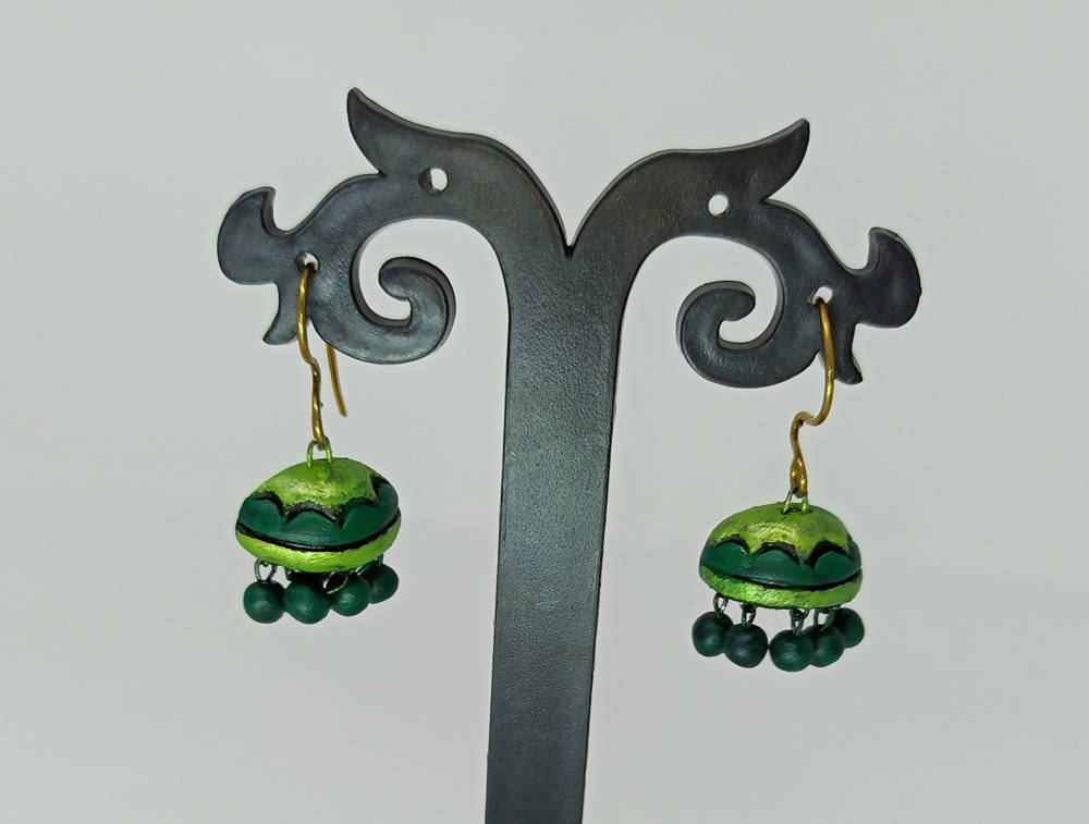 Terracotta Boho Style Jhumkas