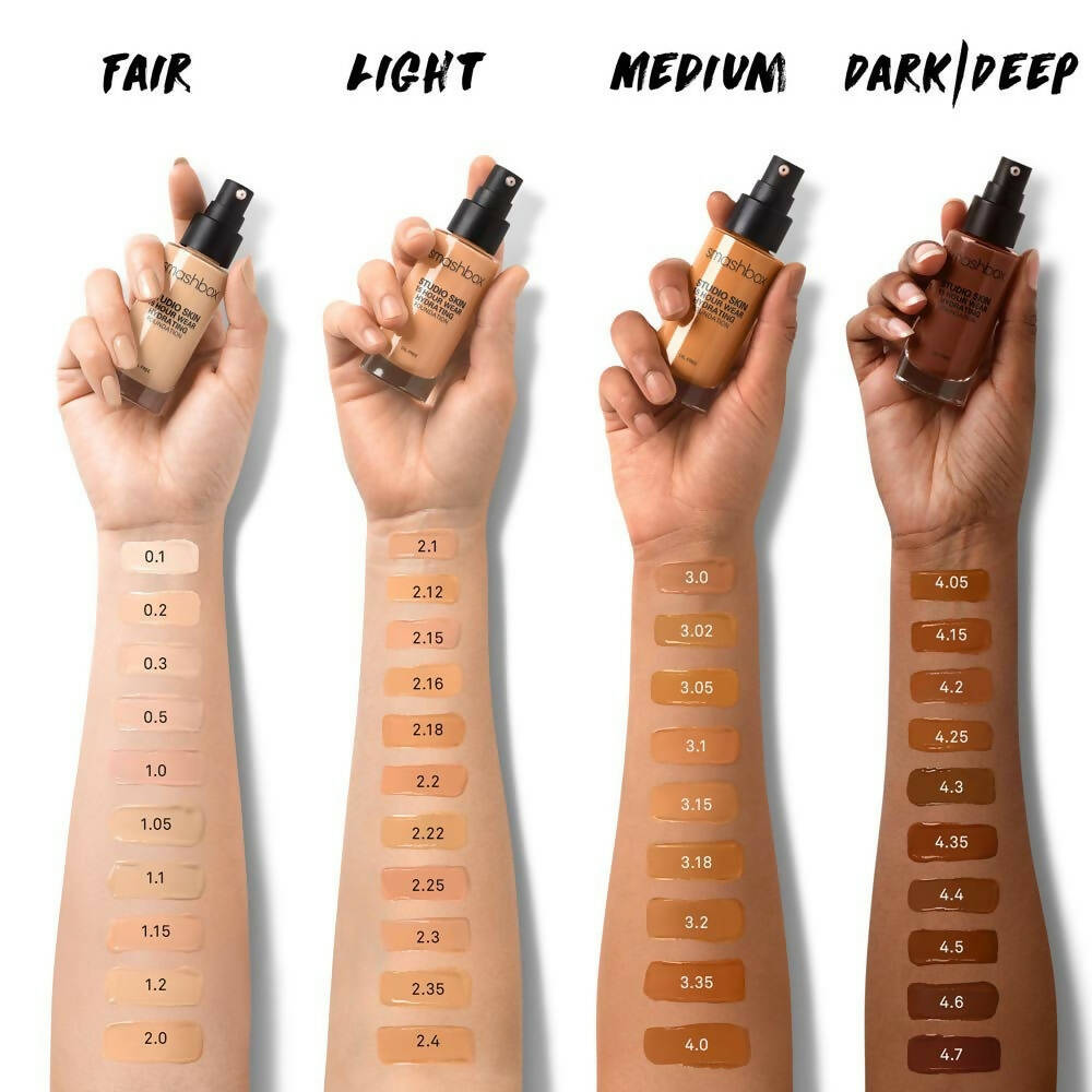 Smashbox Studio Skin 24 Hour Wear Hydra Foundation - 1.05 - Distacart