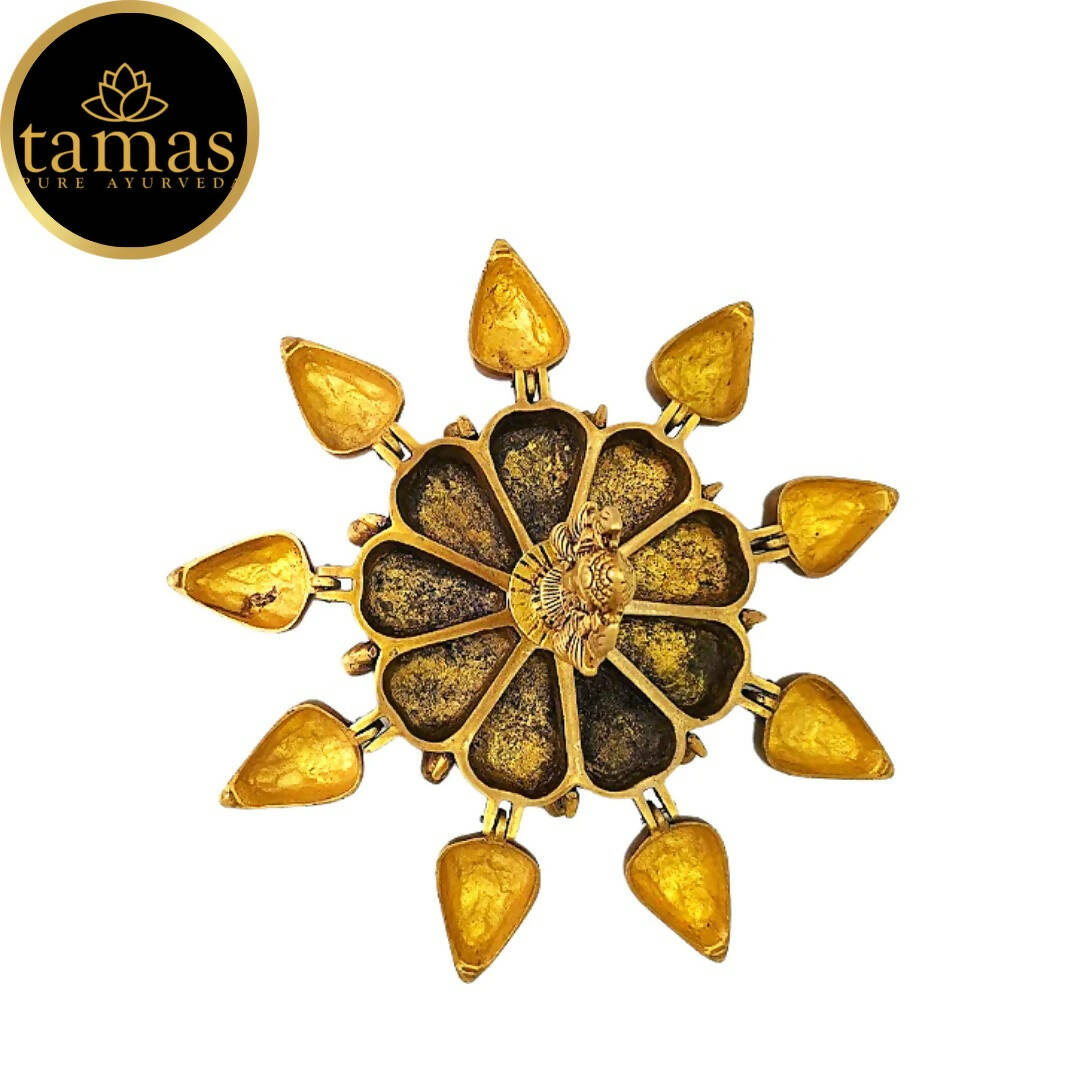 Tamas Handcrafted Brass Kumkum Box - Distacart