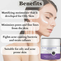 Thumbnail for Dermistry Mattifying Moisturizer & Anti Acne Foaming Face Wash - Distacart