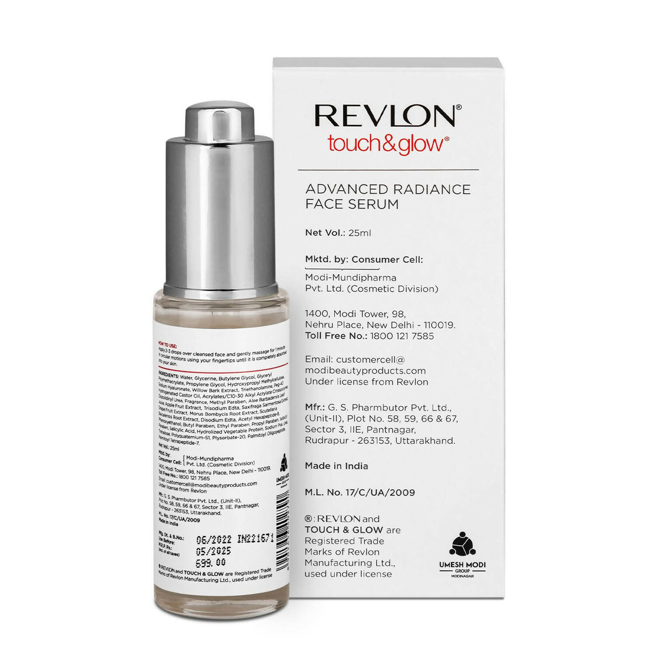 Revlon Touch & Glow Advanced Radiance Face Serum - Distacart