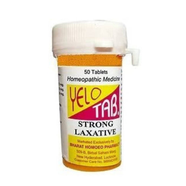 Bharat Homeo Yelo Tab Strong Laxative Tablets - Distacart