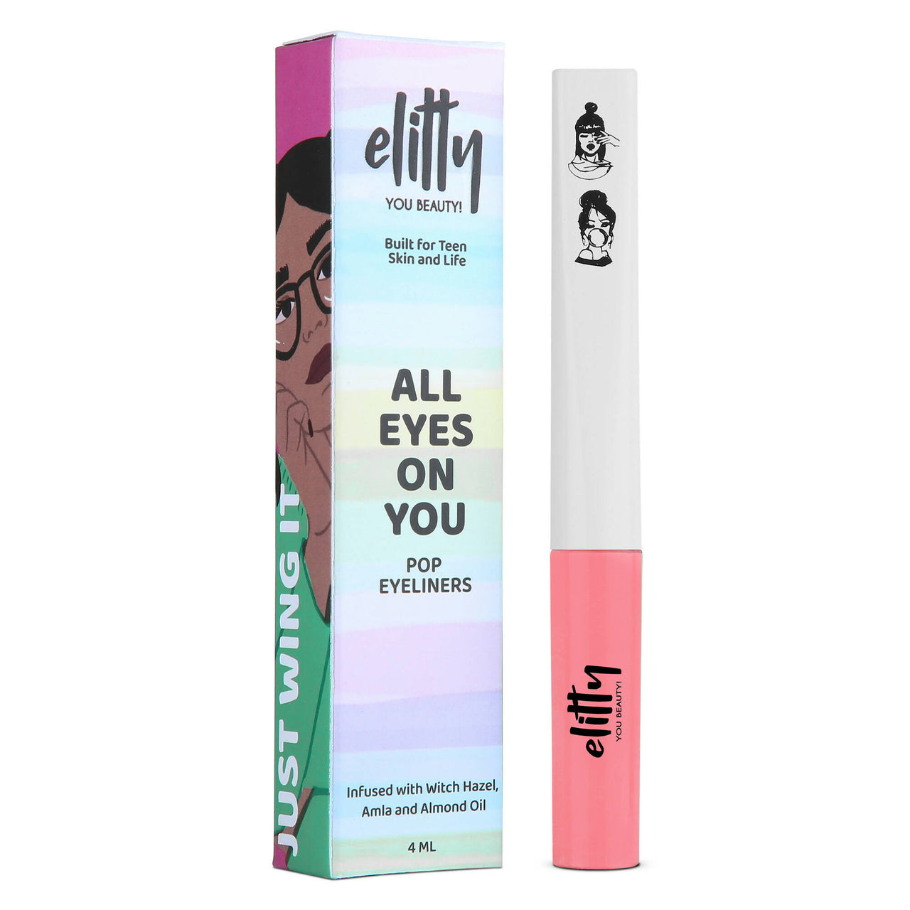 Elitty Eye Gotta Feeling - Pop Eyeliner Matte- Crossbow- Pink - Distacart