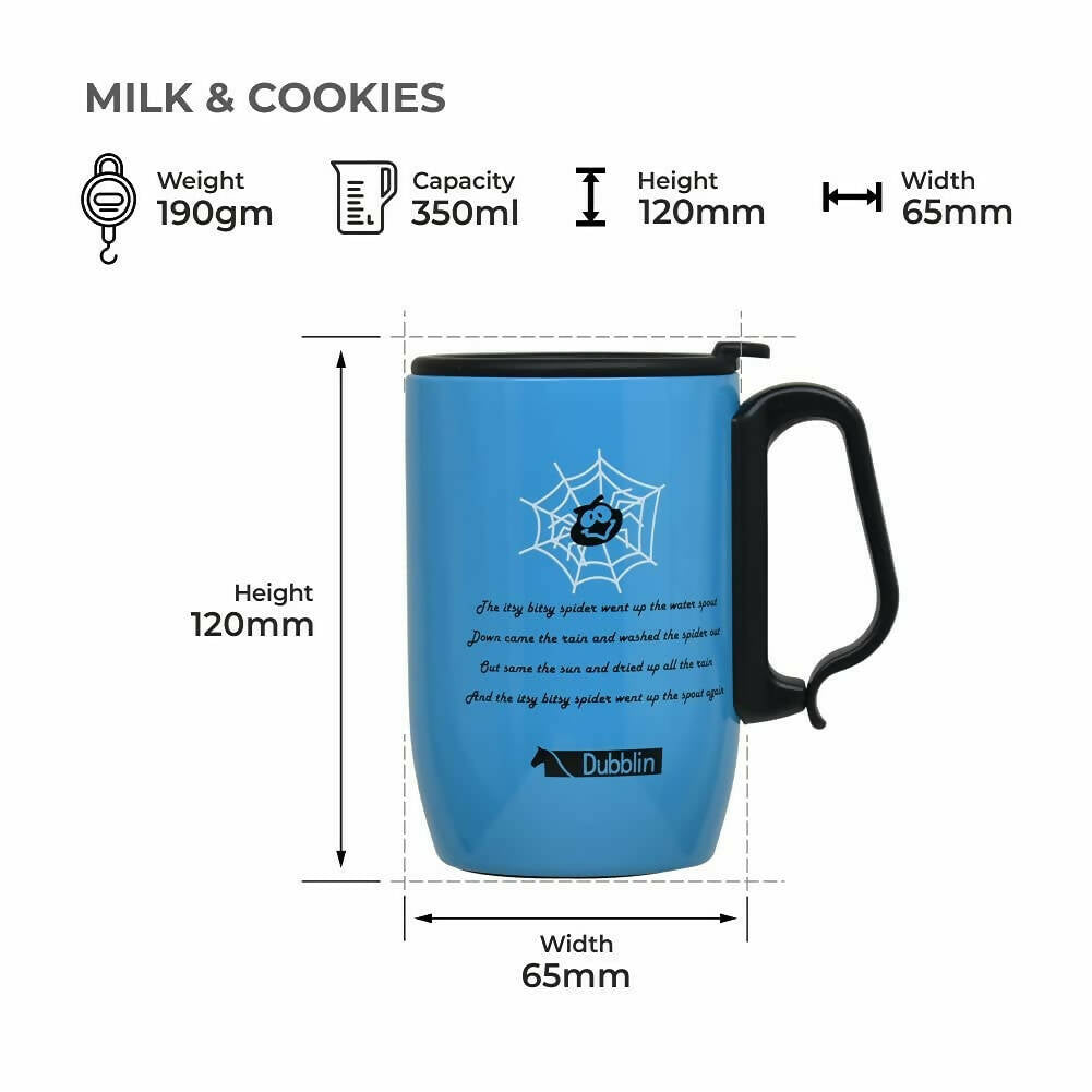 Dubblin Milk & Cookies Stainless Steel Mug - Distacart