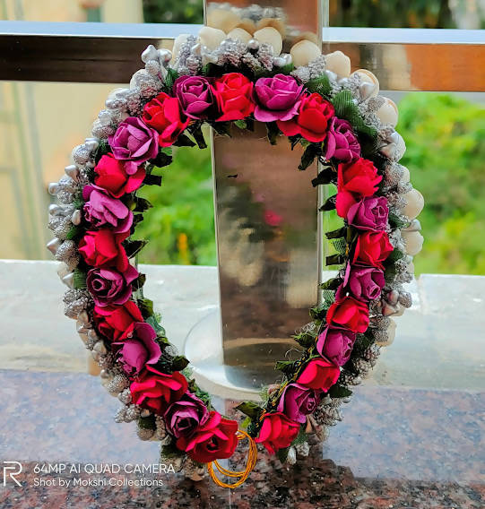 Multicolor Flower Bridal Hair Gajra online