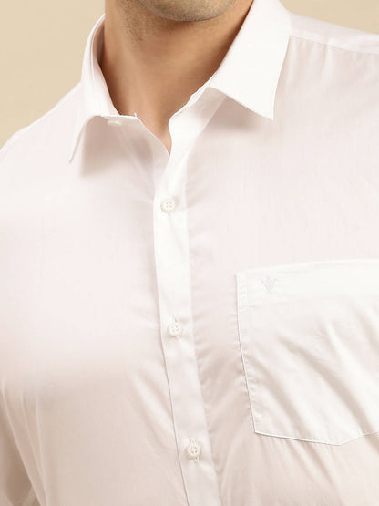Ramraj Cotton Mens Full Sleeve White Shirt Plus Size - Cool Cotton - Distacart