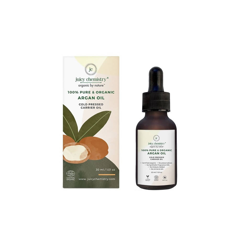 Juicy Chemistry Pure & Organic Argan Cold Pressed Carrier Oil - Distacart