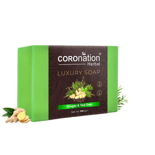 Coronation Herbal Ginger & Tea Tree Luxury Soap - Distacart