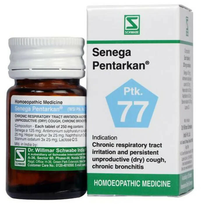 Dr. Willmar Schwabe India Senega Pentarkan Pkt 77 Tablets - Distacart