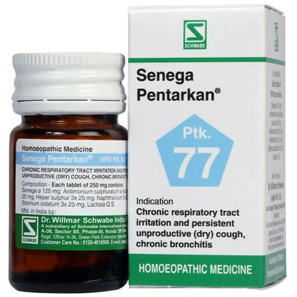 Dr. Willmar Schwabe India Senega Pentarkan Pkt 77 Tablets - Distacart