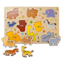 Thumbnail for Webby Wooden Educational Puzzle for Preschool Kids- Set of 6 - Distacart