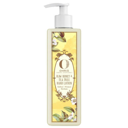 Ohria Ayurveda Raw Honey & Tea Tree Hand Lotion - Distacart