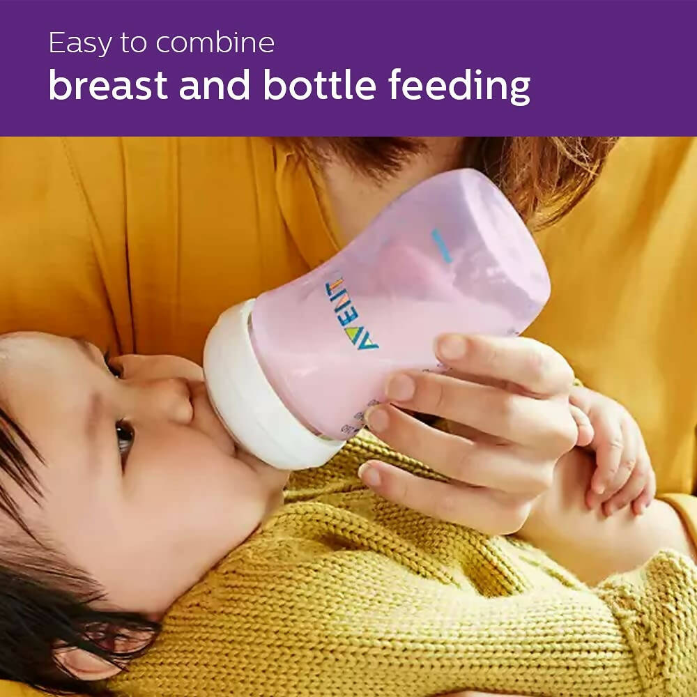 Philips Avent Natural 2. 0 Pink Feeding Bottle - Distacart