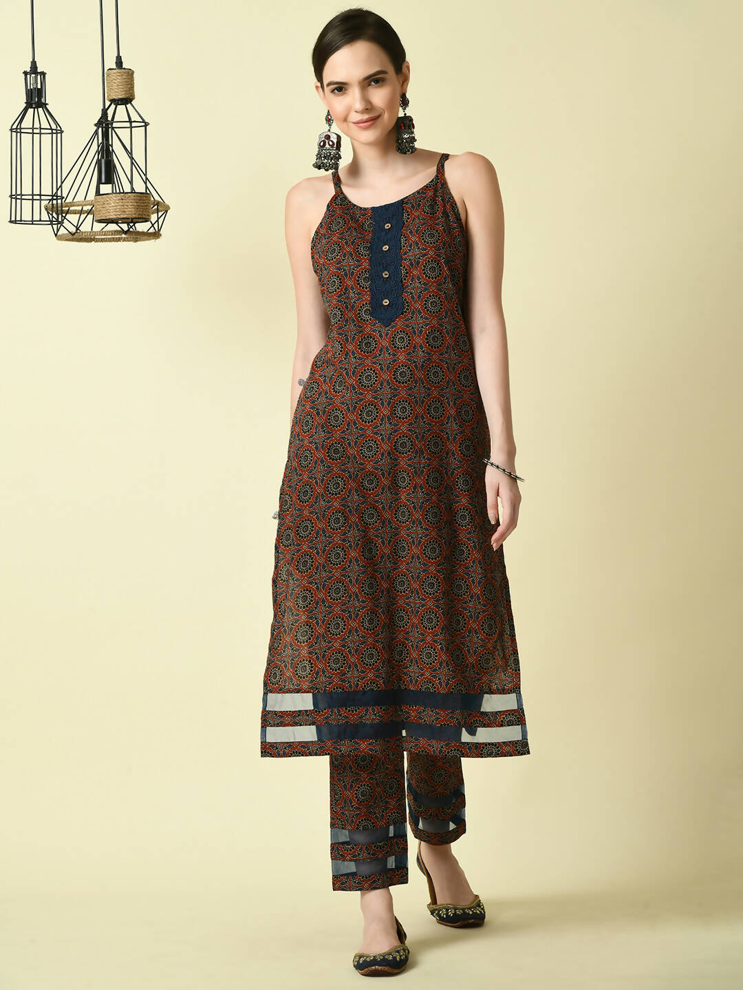 Myshka Women's Multi Straight Printed Kurta - Distacart