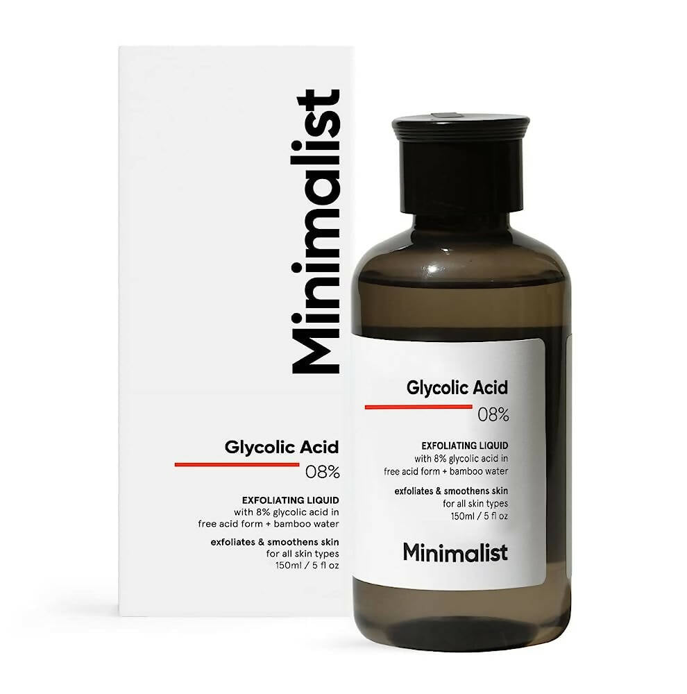 Minimalist 8% Glycolic Acid Toner For Glowing Skin - Distacart