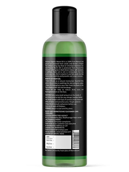Vanalaya Cold Pressed Neem Oil - Distacart