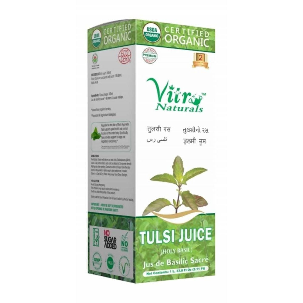 Vitro Naturals Certified Organic Tulsi Juice