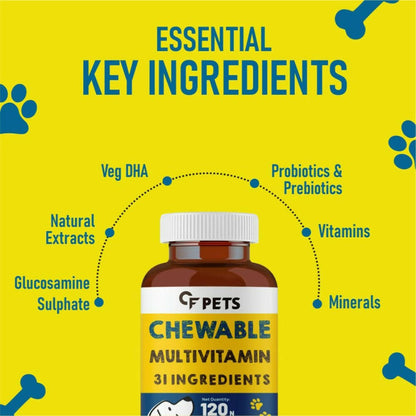 Carbamide Forte Pets Chewable Multivitamin Tablets - Distacart