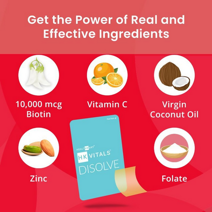 HK Vitals Disolve Biotin Strips - Mango Flavour - Distacart