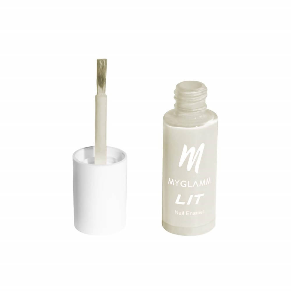 Myglamm LIT Nail Paint - Groundwork - Transparent Base Coat (7 Ml) - Distacart