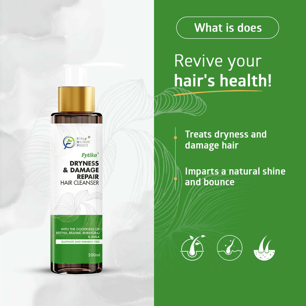 Fytika Dryness & Damage Repair Hair Cleanser - Distacart