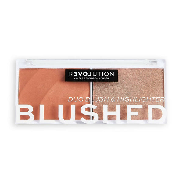 Revolution Relove Colour Play Blushed Duo - Queen - Distacart