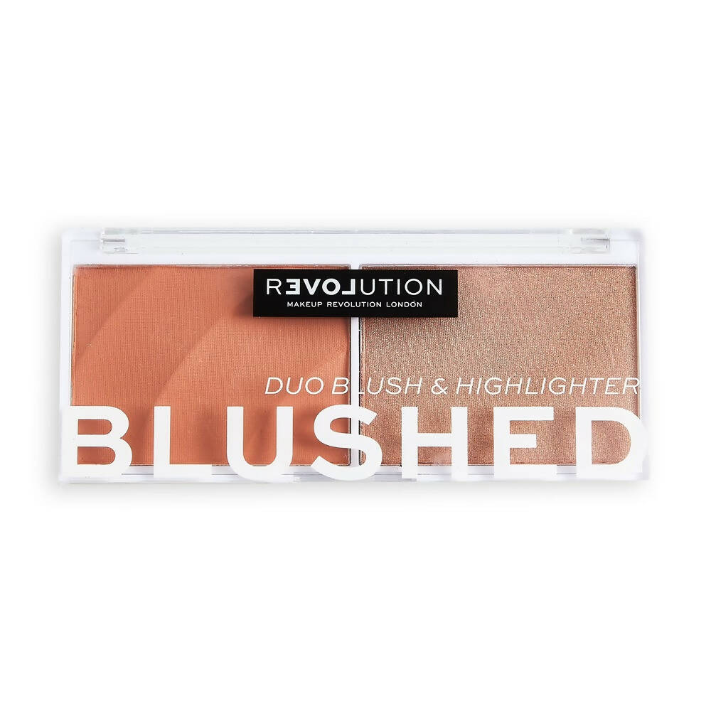 Revolution Relove Colour Play Blushed Duo - Queen - Distacart