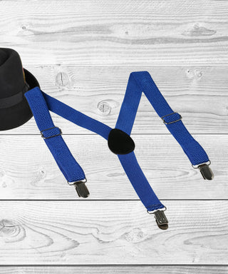 Manet Boys Solid Suspenders - Blue - Distacart