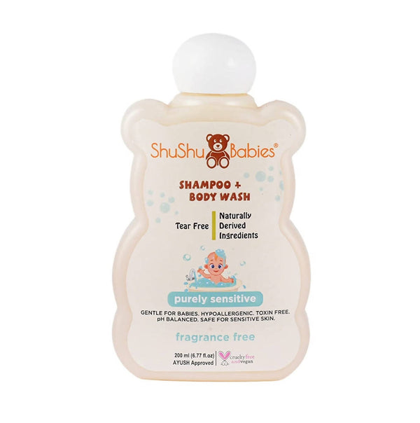 ShuShu Babies Shampoo + Body Wash Fragrance Free - Distacart
