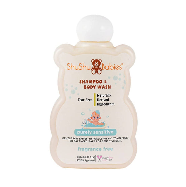 ShuShu Babies Shampoo + Body Wash Fragrance Free - Distacart