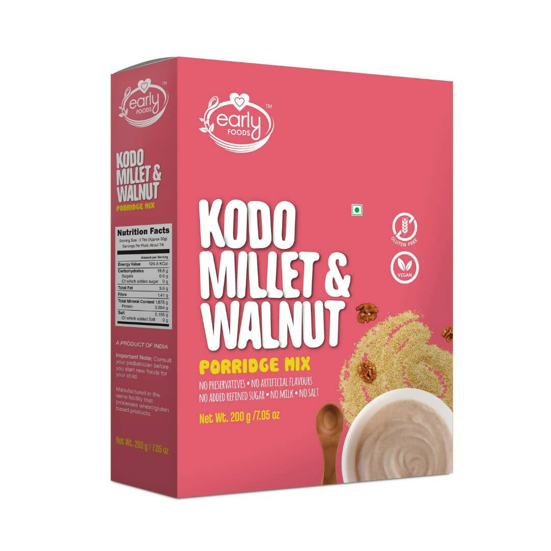 Early Foods Kodo Millet & Walnut Porridge Mix - Distacart