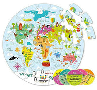 Thumbnail for Webby Amazing World Map Jigsaw Floor Puzzle 60 Pcs - Distacart