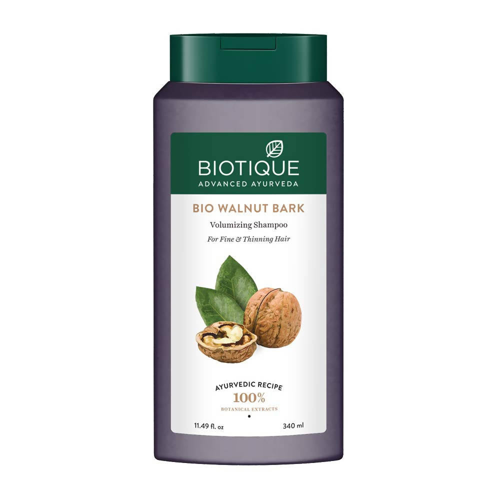 Biotique Advanced Ayurveda Bio Walnut Bark Volumizing Shampoo For Fine & Thinning Hair 340Ml