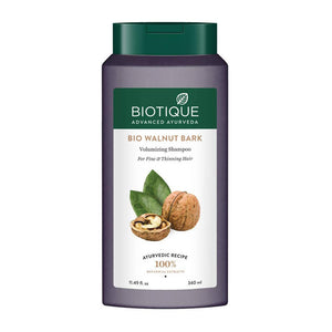 Biotique Advanced Ayurveda Bio Walnut Bark Volumizing Shampoo For Fine & Thinning Hair 340Ml
