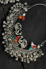 Thumbnail for Mominos Fashion Johar Kamal Beautiful Peacock Design Chandbali Earrings - Distacart