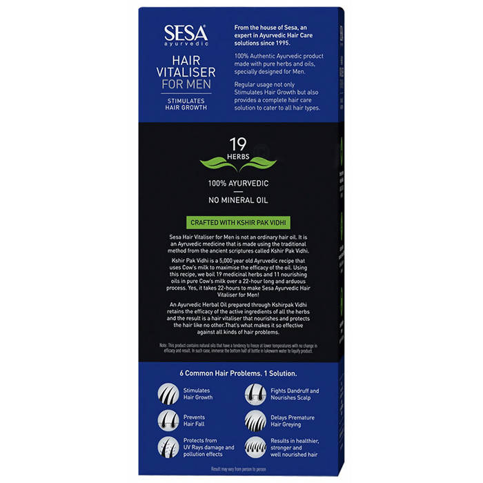 Sesa Ayurvedic Hair Vitaliser for Men - Distacart