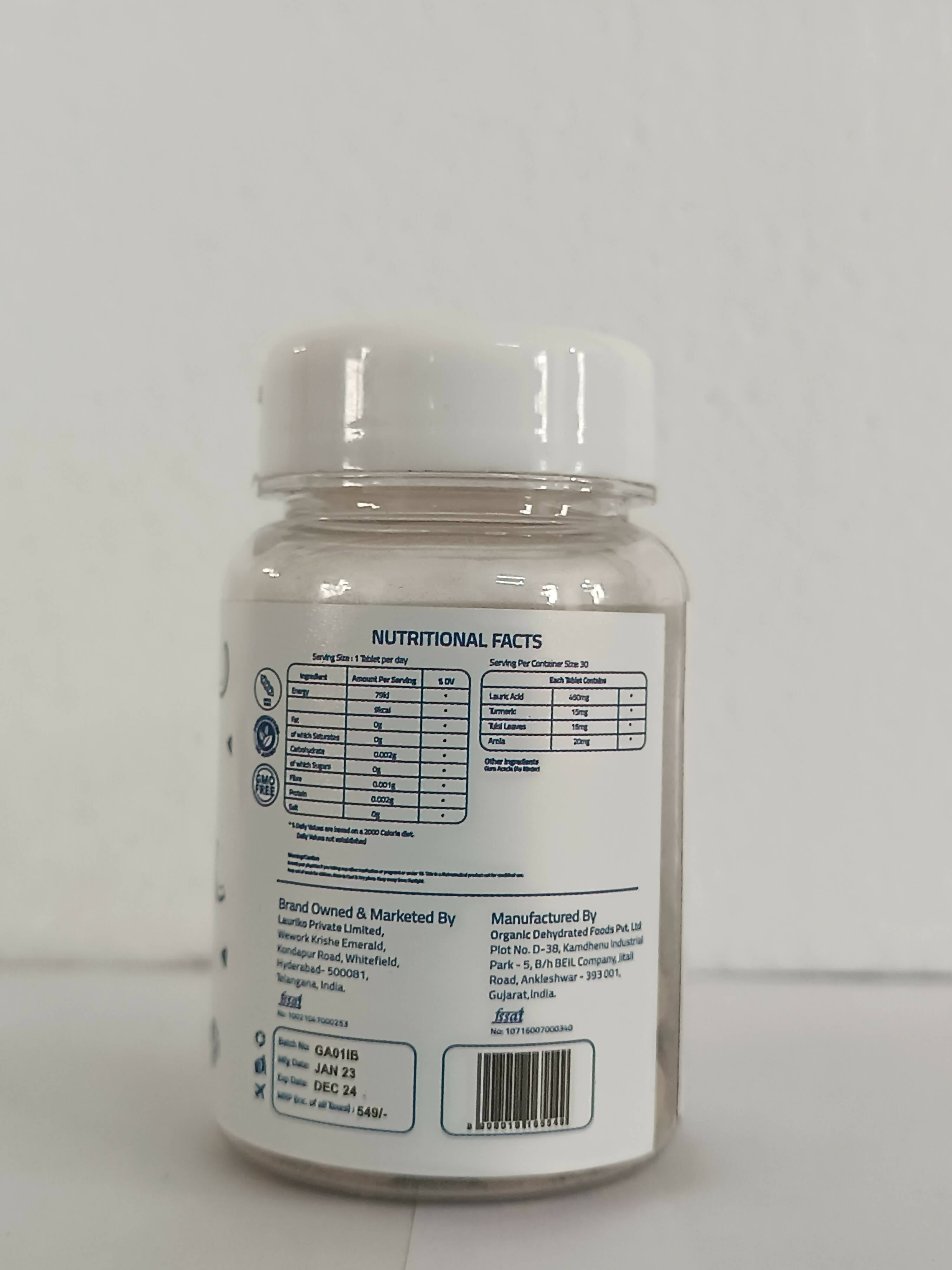 Laurik Immunity Tablets With 90% Lauric For Better Immunity & Health - Distacart