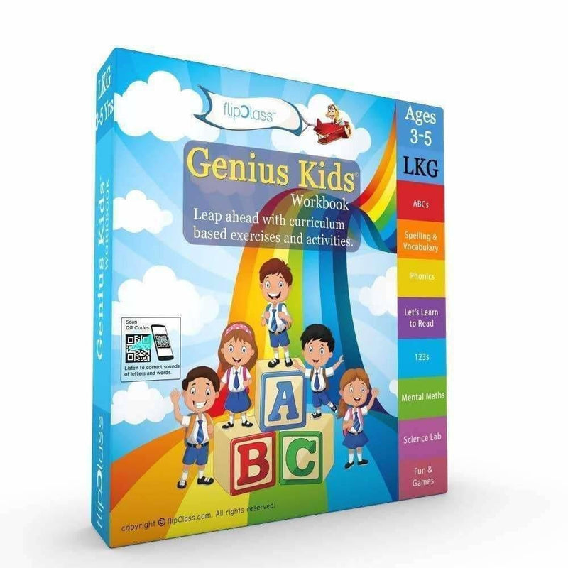 Genius Kids Worksheets for Lkg - Set of 8 Workbooks for LKG - Distacart