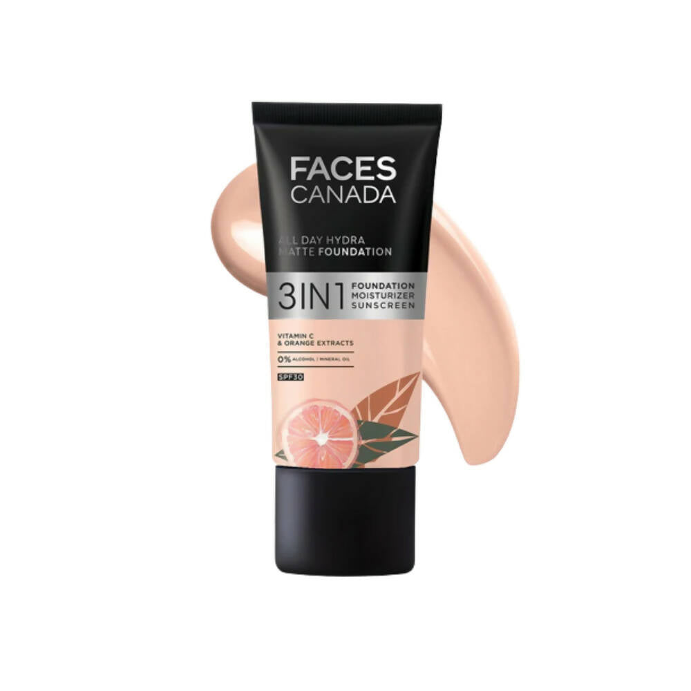 Faces Canada All Day Hydra Matte Foundation-Rose Ivory 011 - Distacart