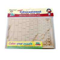 Thumbnail for Kraftsman Mathematics Fractions Learning/Strips and Bars Learning and Puzzle Board | Color Kit Included - Distacart