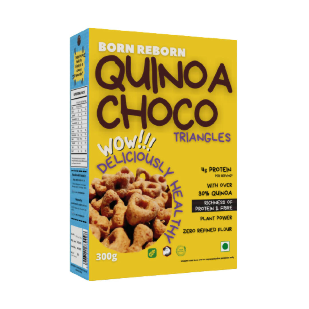 Born Reborn Quinoa Crunchy Choco Triangles - Distacart