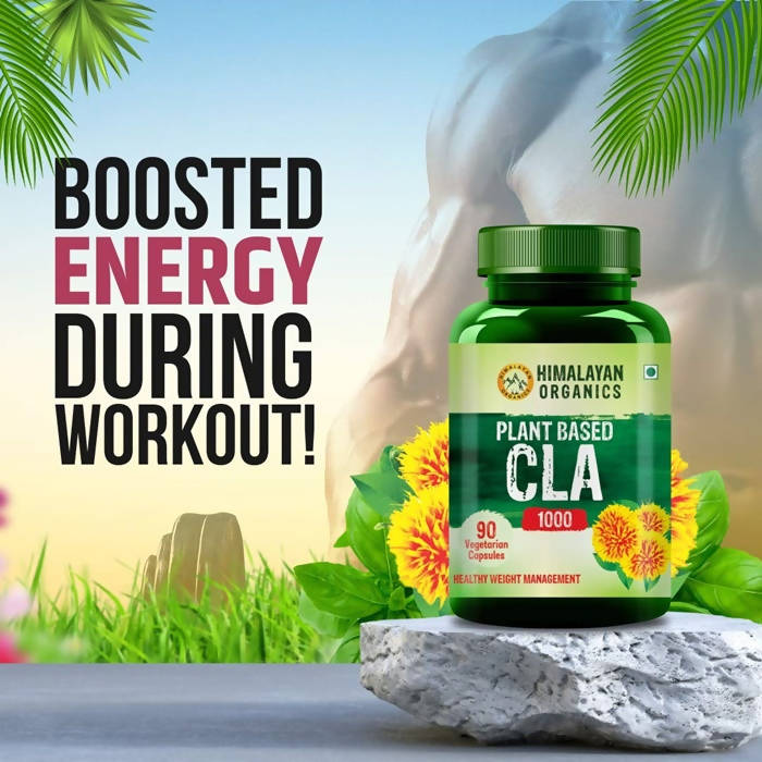Himalayan Organics Plant Based CLA 1000 Healthy Weight Management Vegetarian Capsules - Distacart