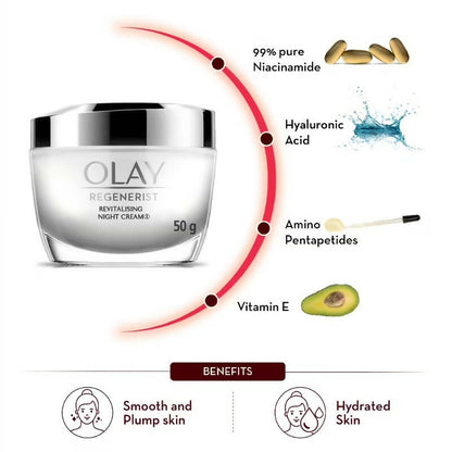 Olay Regenerist Revitalizing Night Skin Cream - Distacart