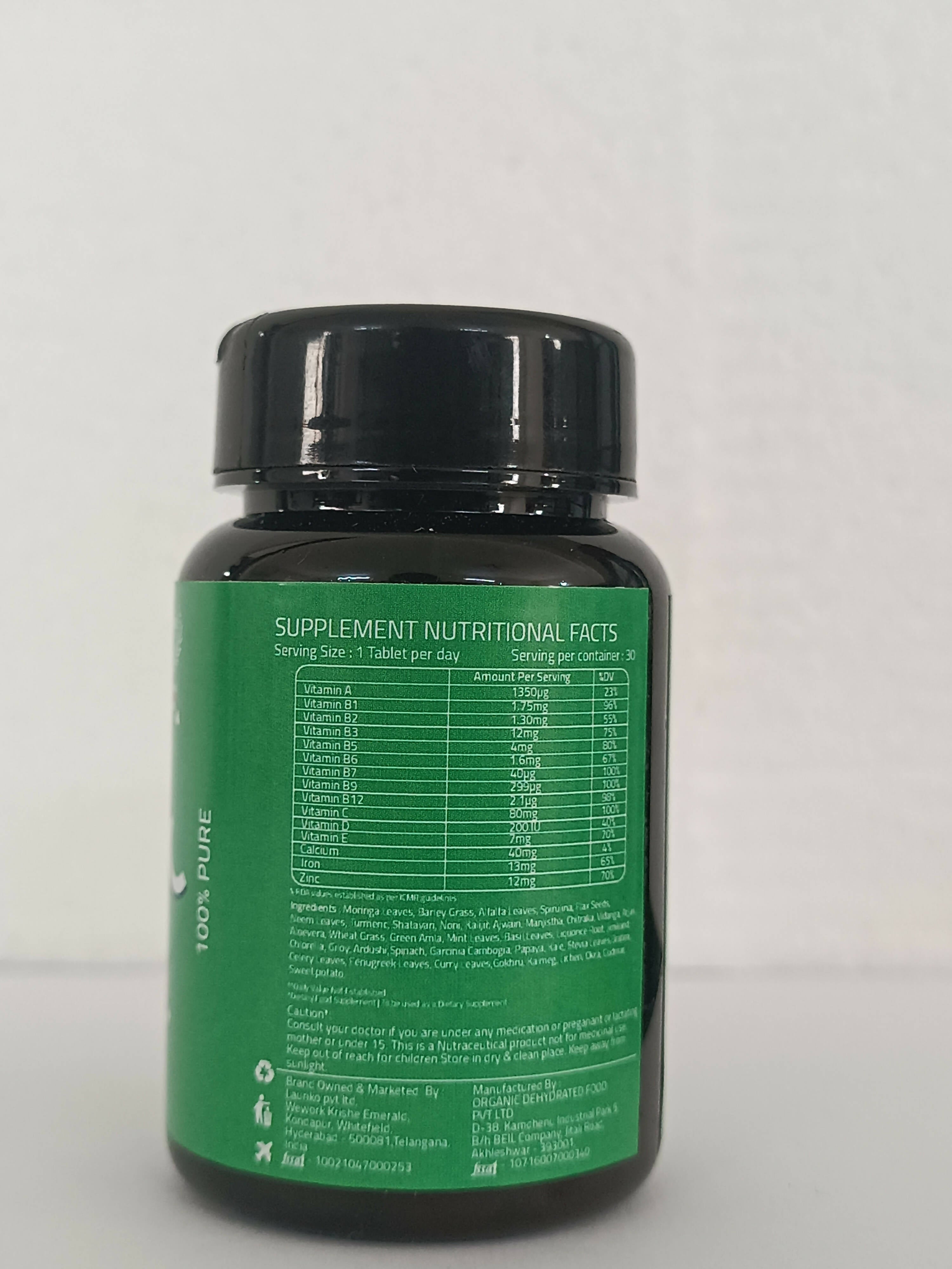 Laurik Multivitamin Tablets For Men | Vitamin A, C, D ,E With B Vitamins, Iron, Zinc & Calcium Supplements For Overall Health - Distacart