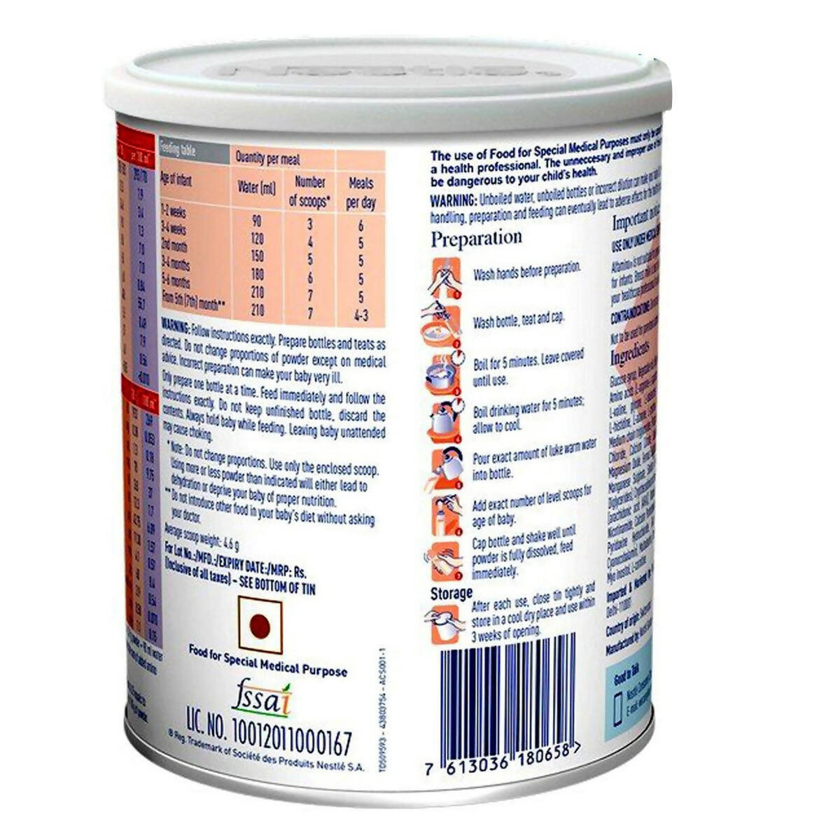 Nestle Alfamino Infant Formula Powder (0 to 12 Months) - Distacart
