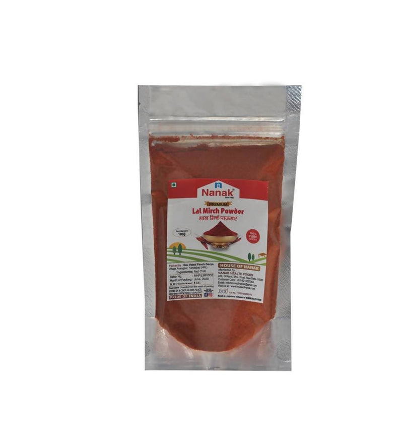 Nanak Premium Red Chili (Lal Mirch) Powder,100 gm - Distacart