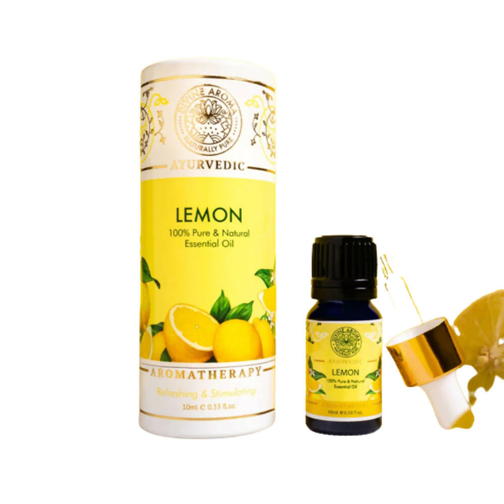 Divine Aroma 100% Pure Lemon Essential Oil - Distacart