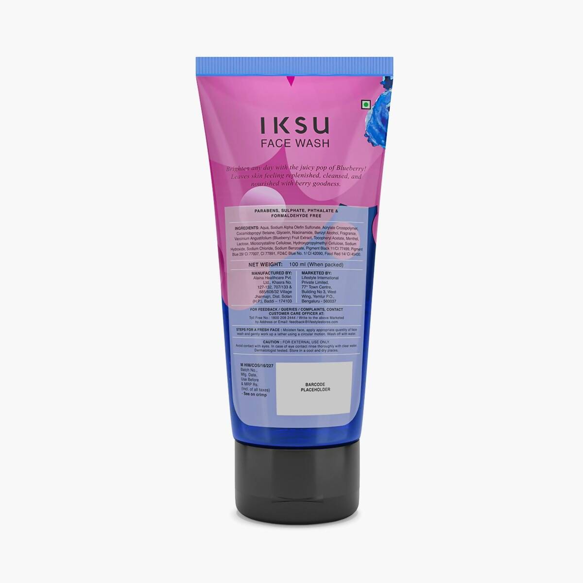 IKSU Blueberry Face Wash - Distacart