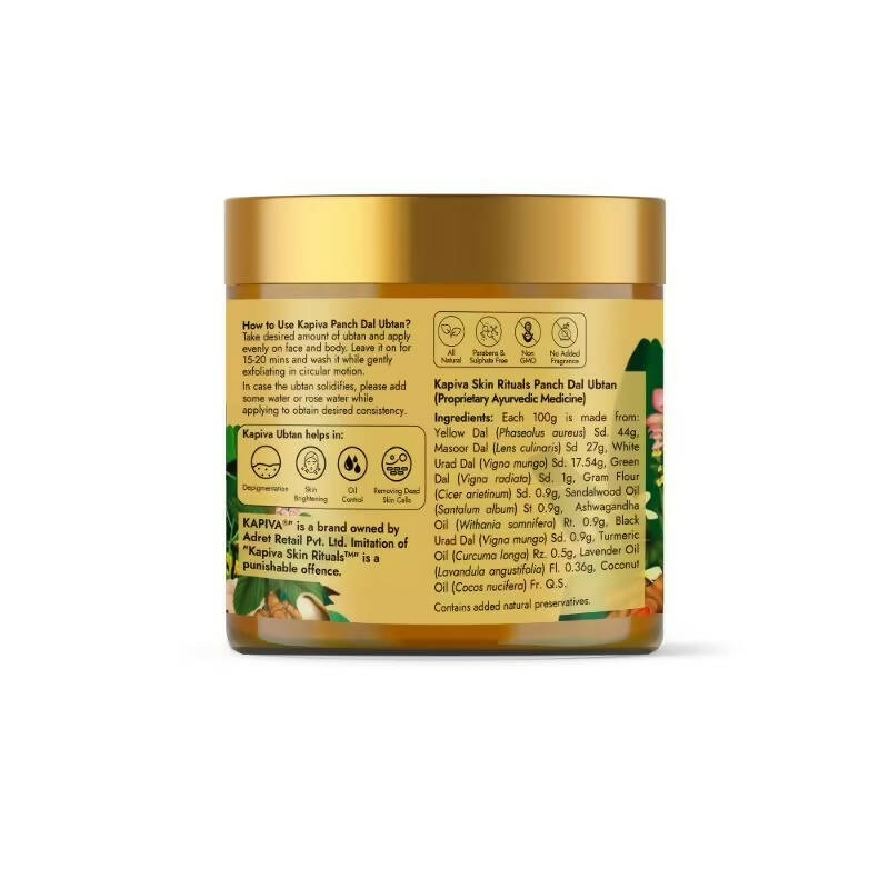 Kapiva Ayurveda Skin Rituals Panch Dal Ubtan - Distacart